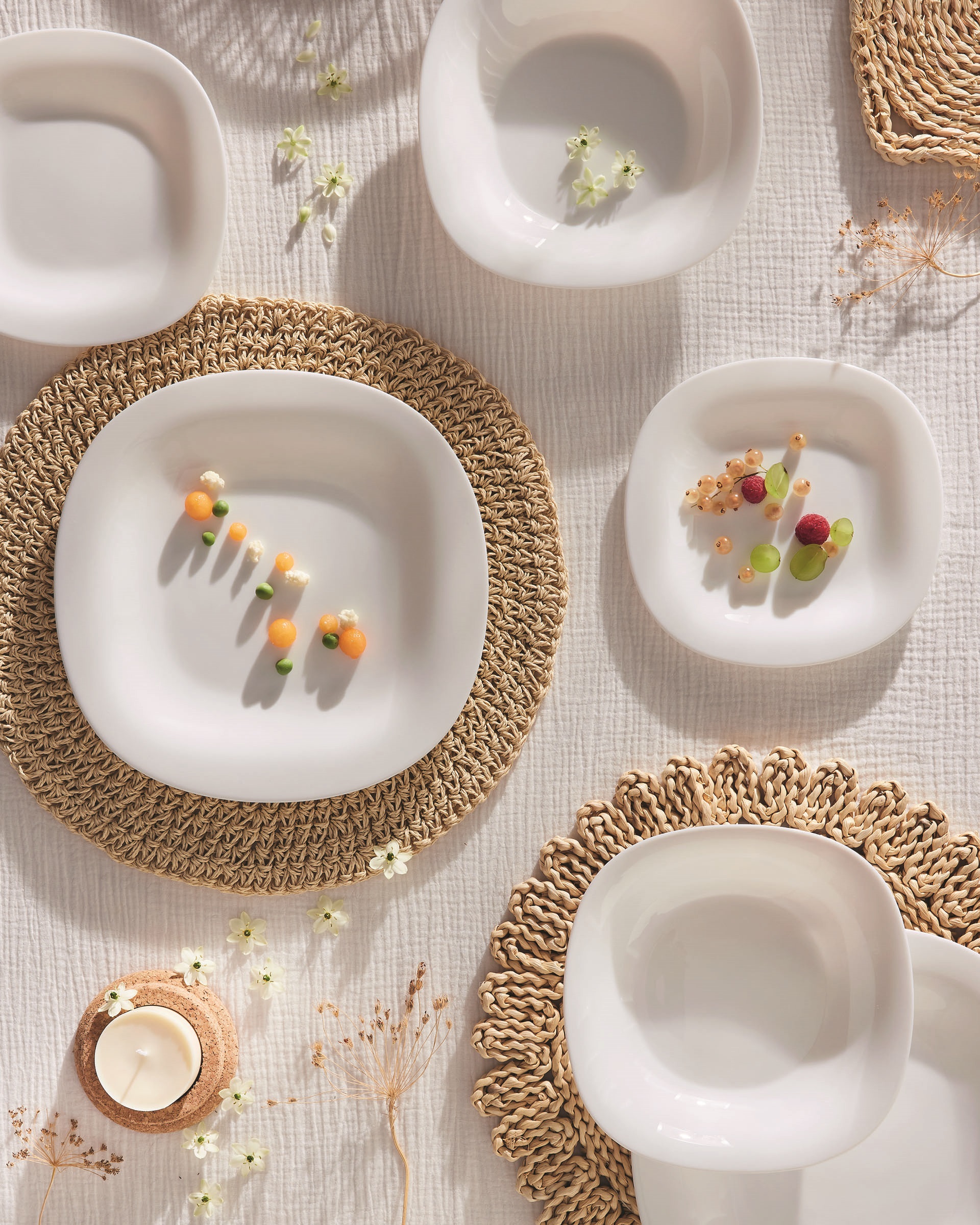 Сервіз Luminarc Carine White, 19 предметів