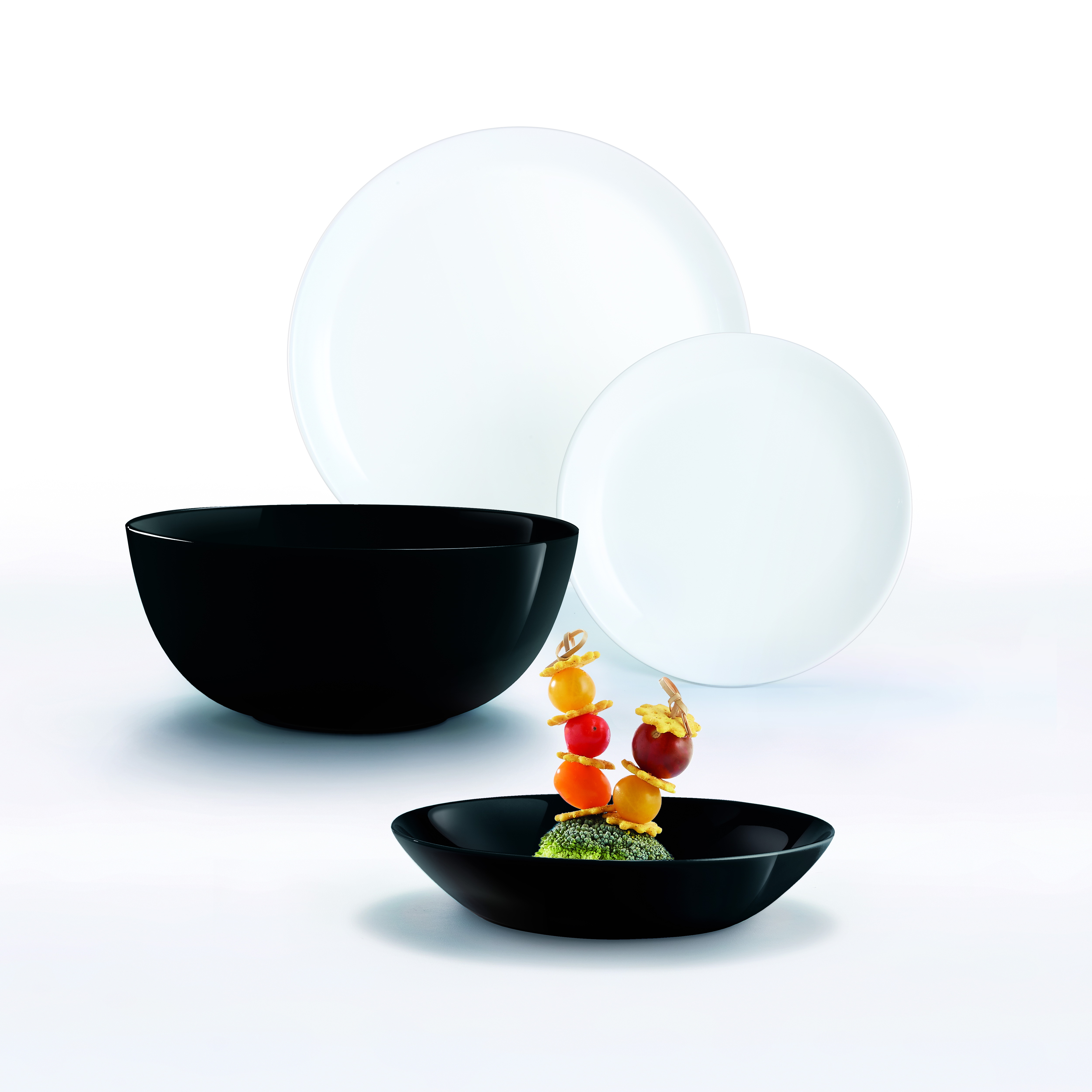 Сервіз LUMINARC DIWALI BLACK & WHITE, 19 предметів
