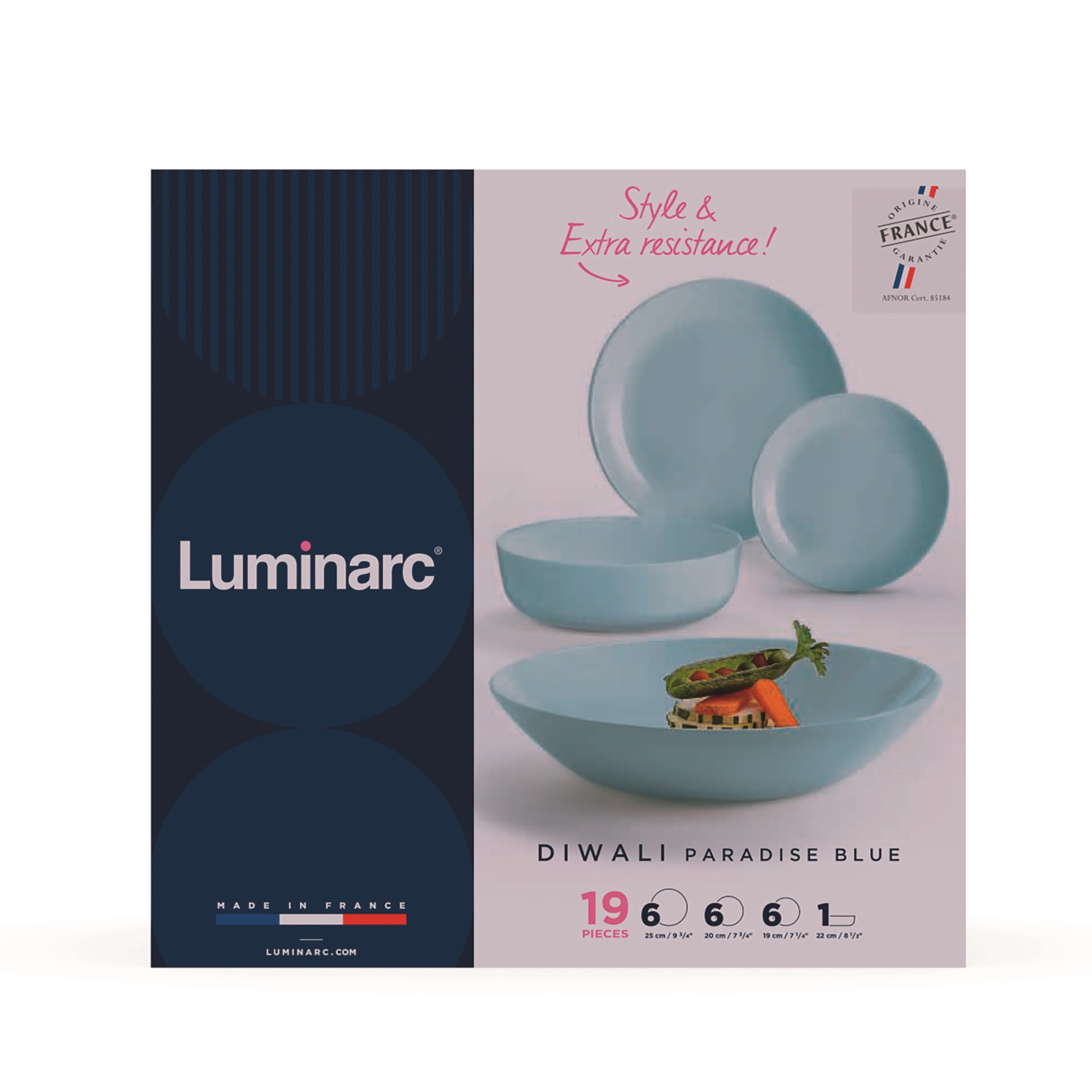 Сервіз Luminarc Diwali Paradise Blue, 19 предметів