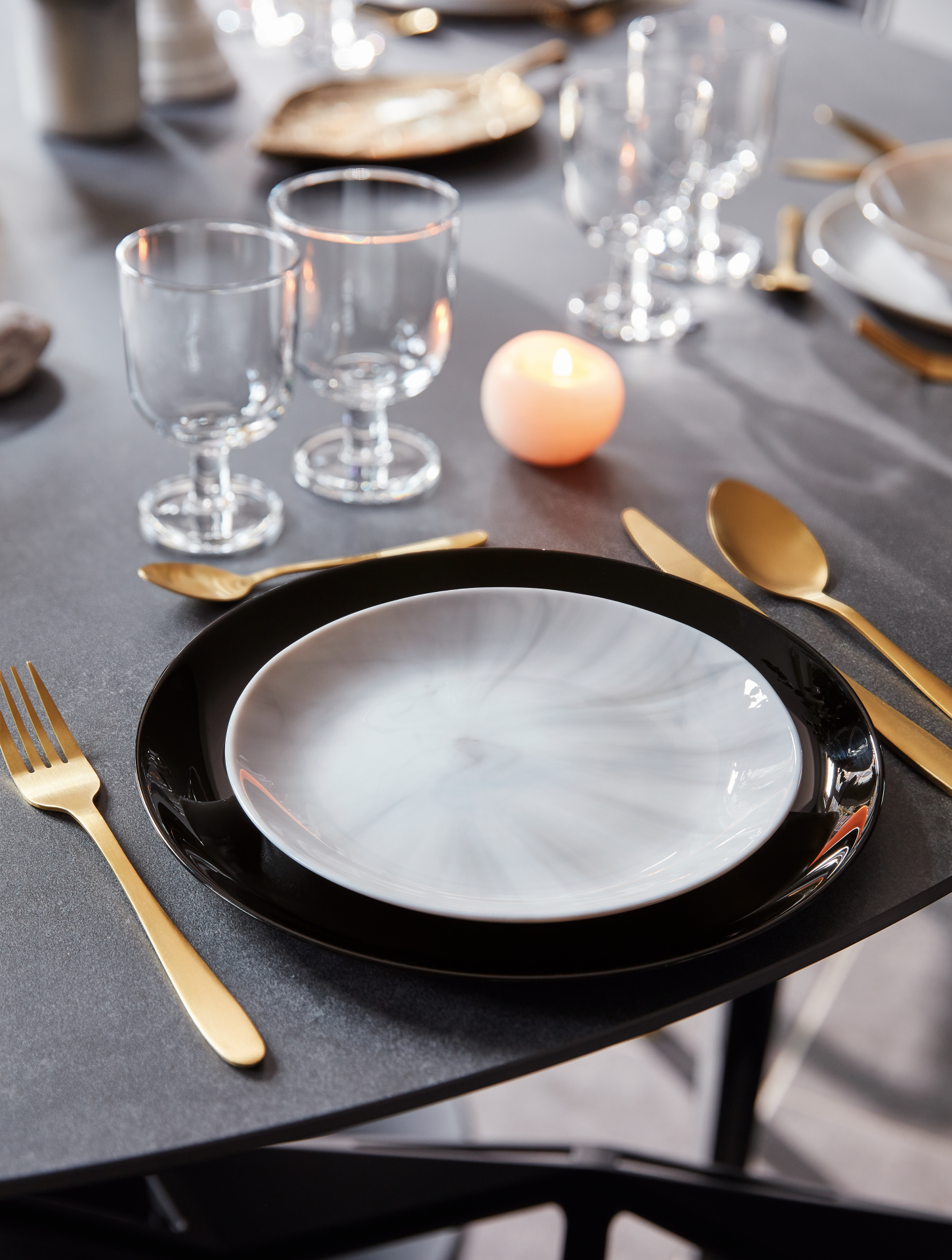 Тарілка обідня LUMINARC DIWALI MARBLE GRANIT