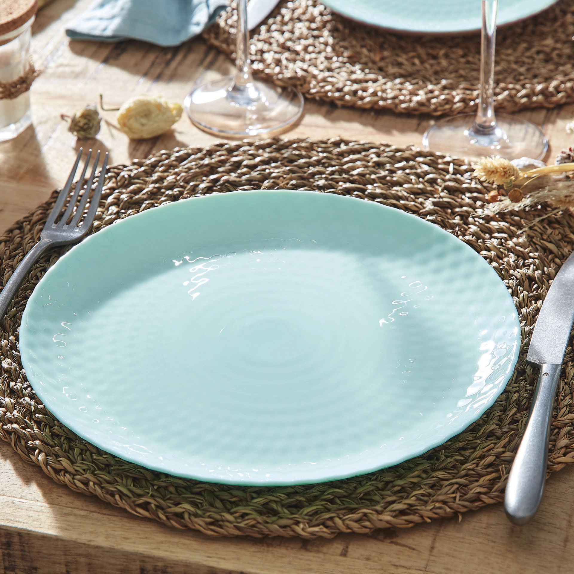 Тарілка обідня Luminarc Pampille Light Turquoise 25 см