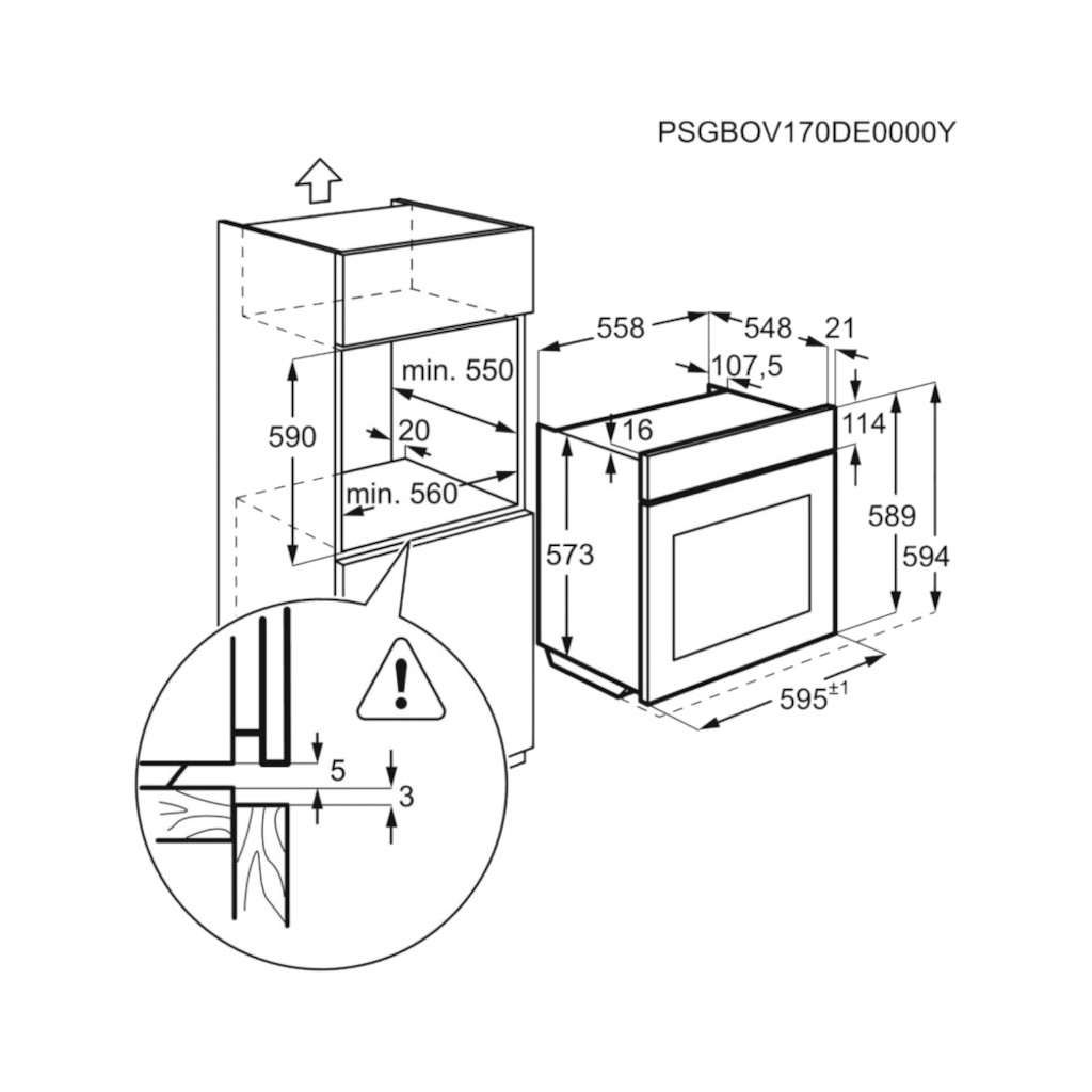 Духова шафа Electrolux EOD6C77WV