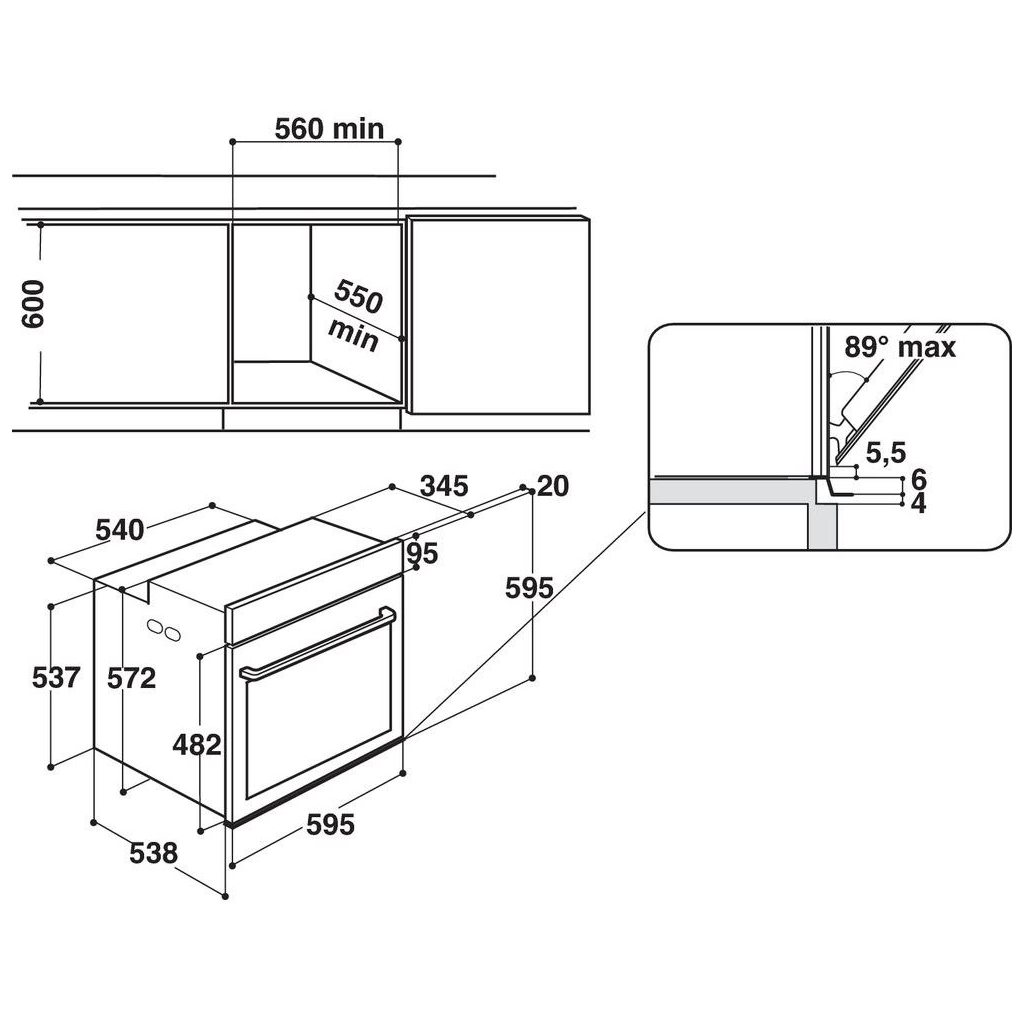 Духова шафа Whirlpool W7OM44S1PBL