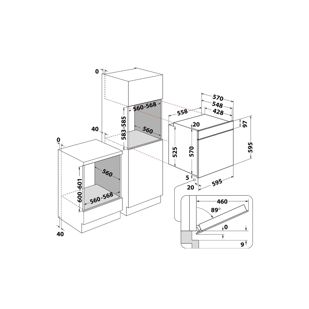 Духова шафа Indesit IFW6530BL