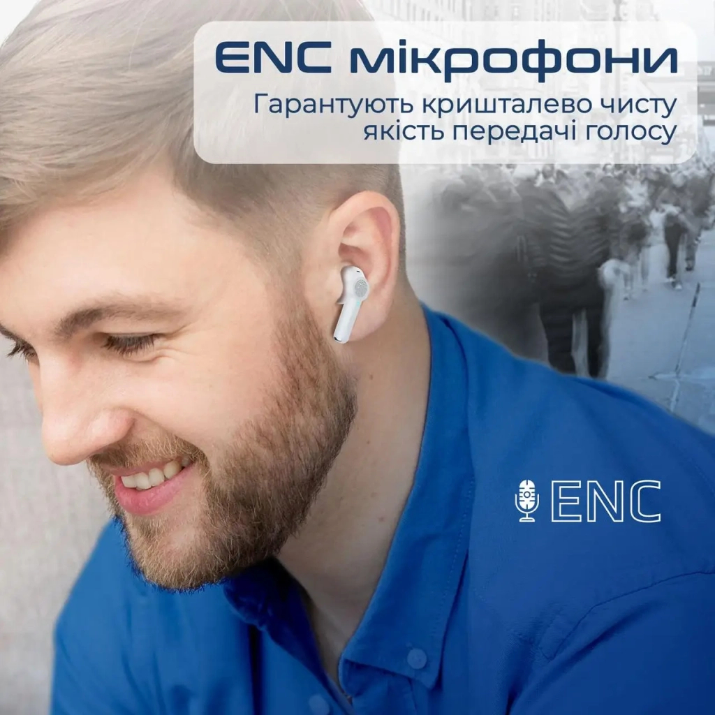 Навушники Promate ProPods White (propods.white)