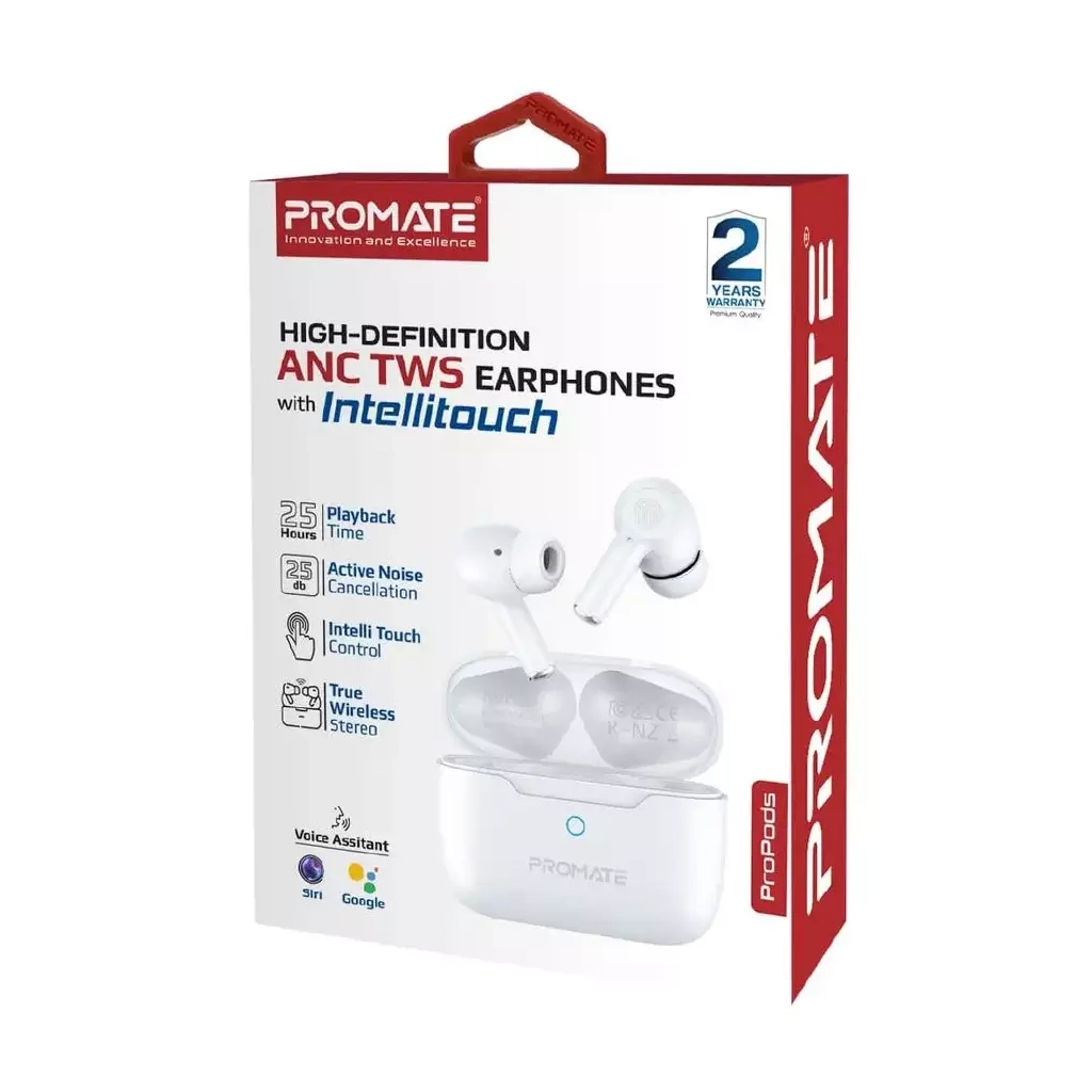 Навушники Promate ProPods White (propods.white)