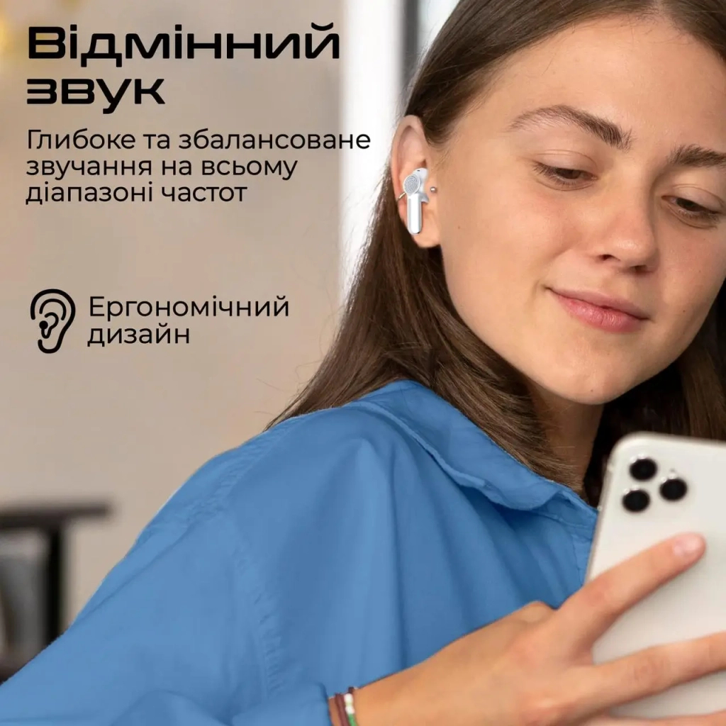 Навушники Promate ProPods White (propods.white)