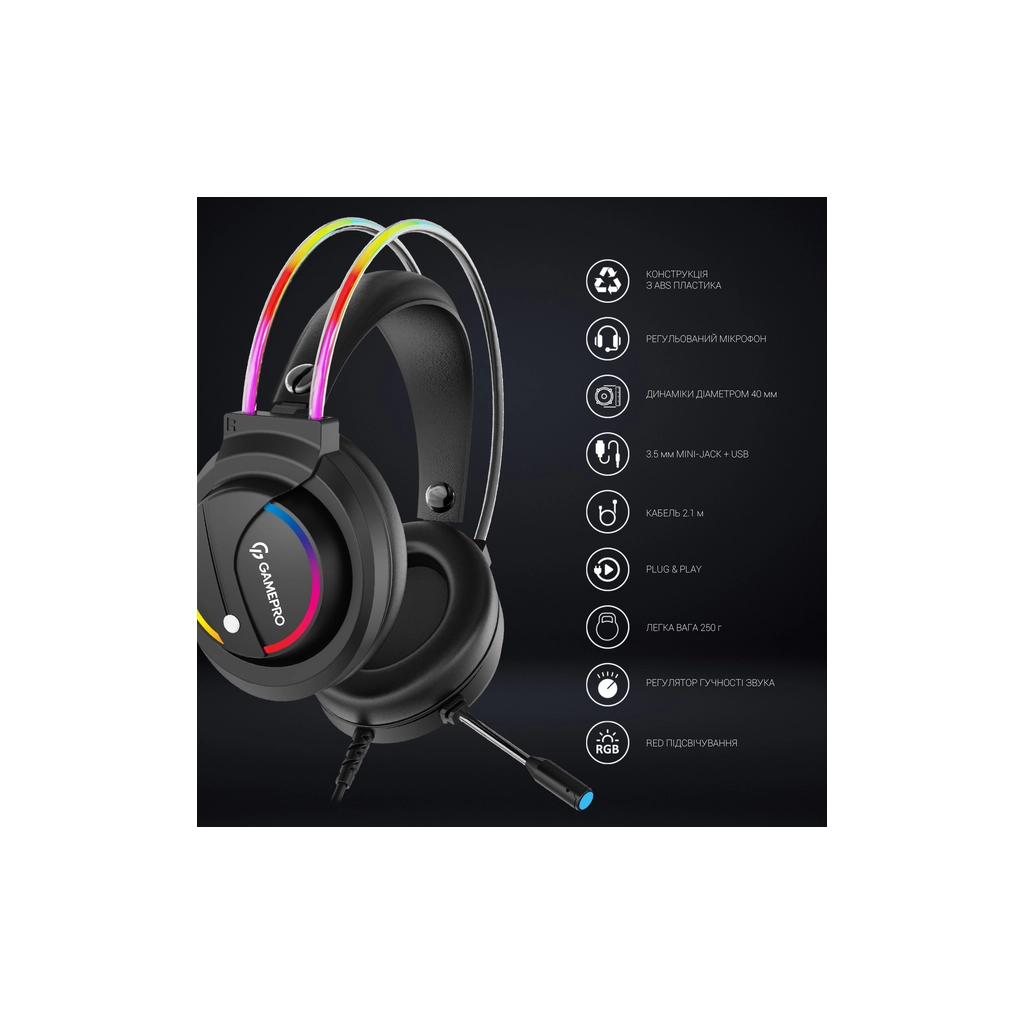 Навушники GamePro HS733 Black (HS733)