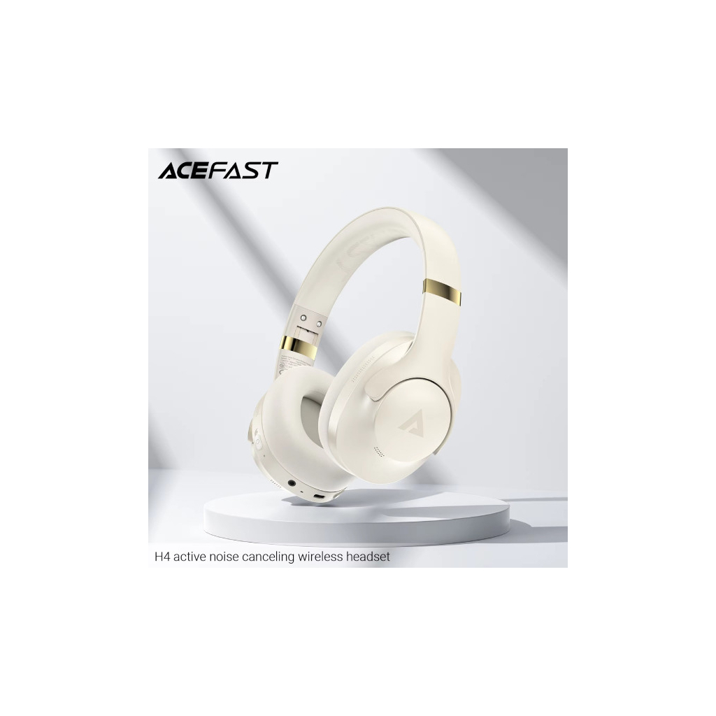Навушники Acefast H4 ANC Bluetooth Beige (6974316283522)