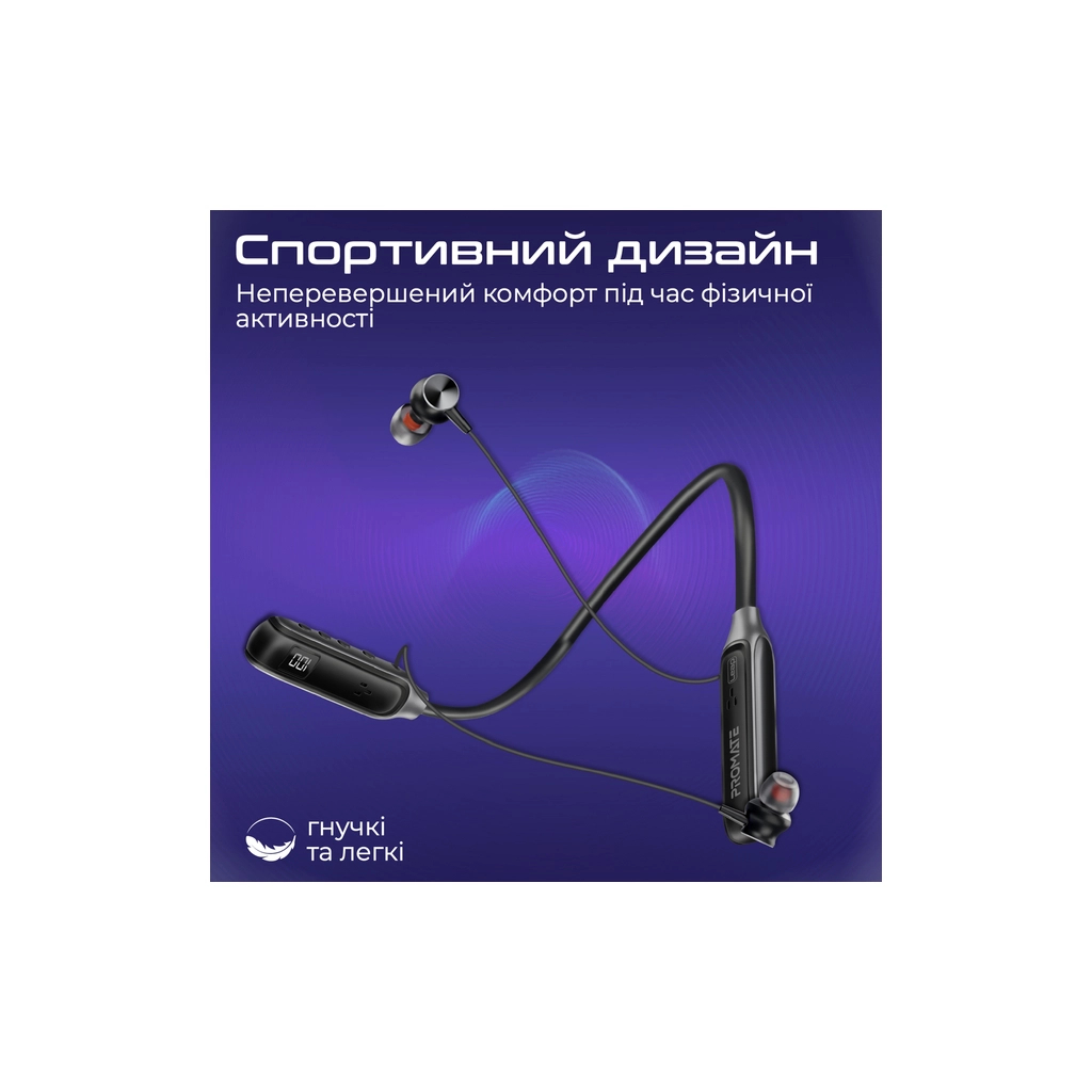 Навушники Promate Leap Black (leap.black)