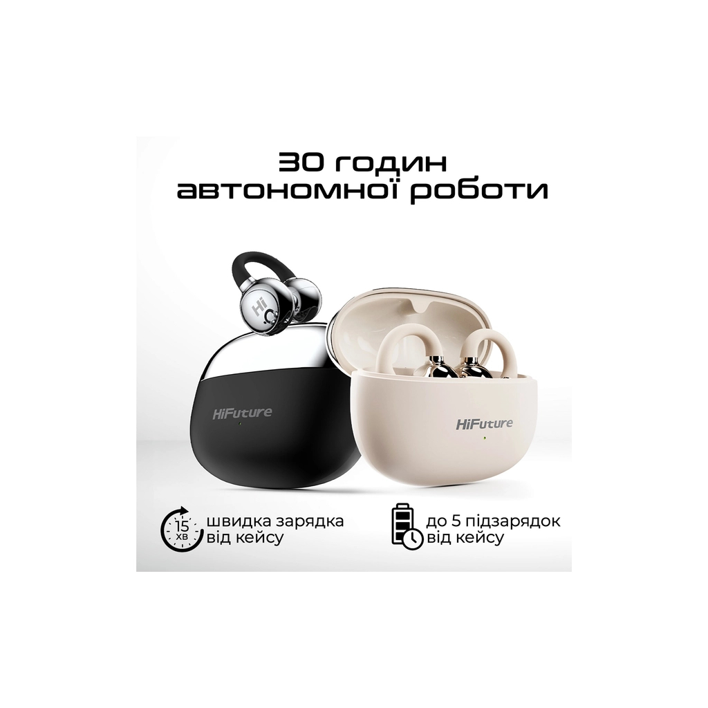 Навушники HiFuture FlexClip Black (flexclip.black)