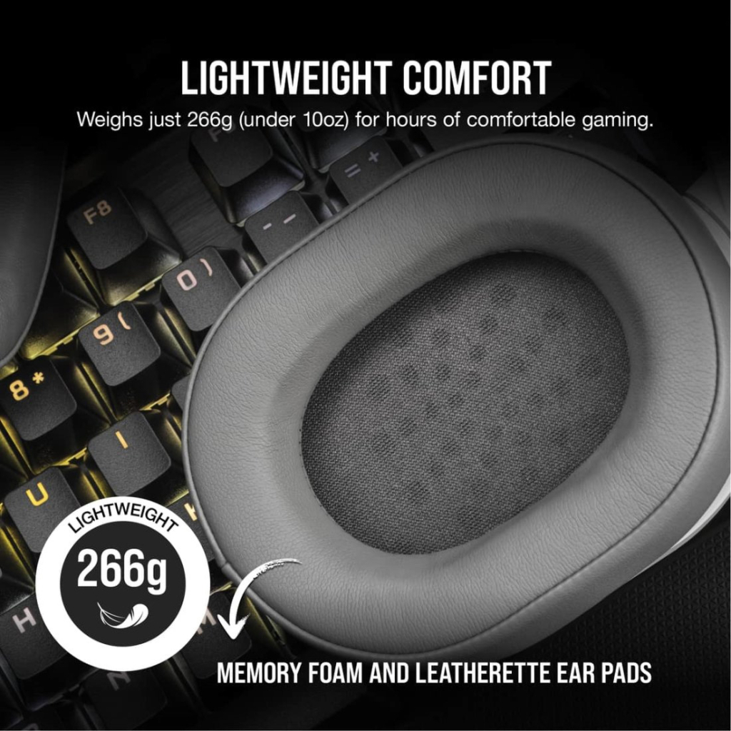 Навушники Corsair HS55 Wireless Gaming Dolby 7.1 White (CA-9011281-EU)