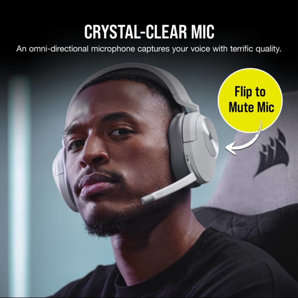 Навушники Corsair HS55 Wireless Gaming Dolby 7.1 White (CA-9011281-EU)