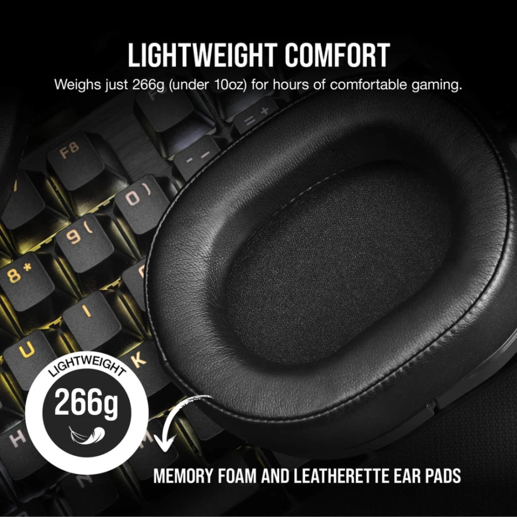 Навушники Corsair HS55 Wireless Gaming Dolby 7.1 Carbon (CA-9011280-EU)