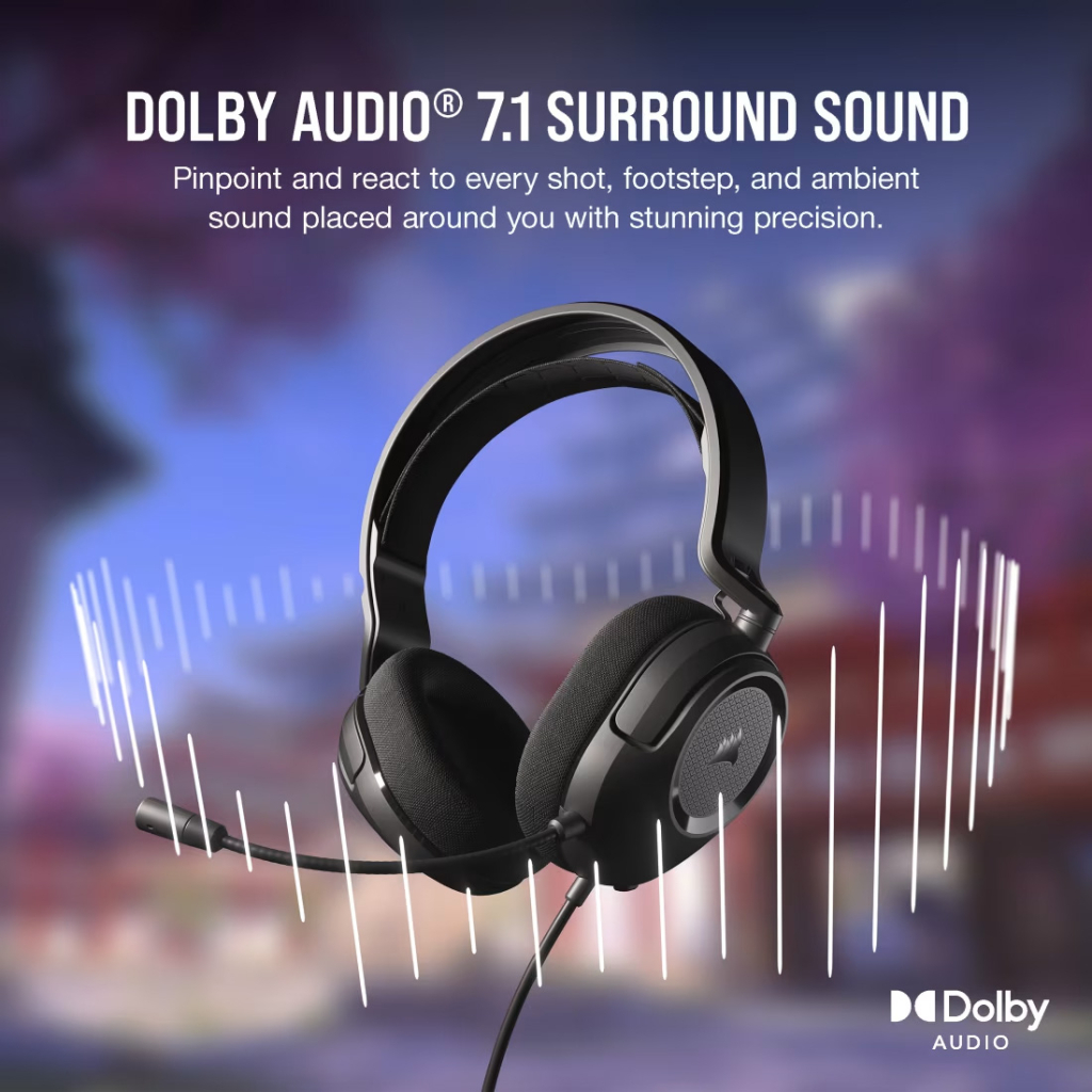 Навушники Corsair HS35 Surround v2 Multiplatform Gaming Carbon (CA-9011386-EU)
