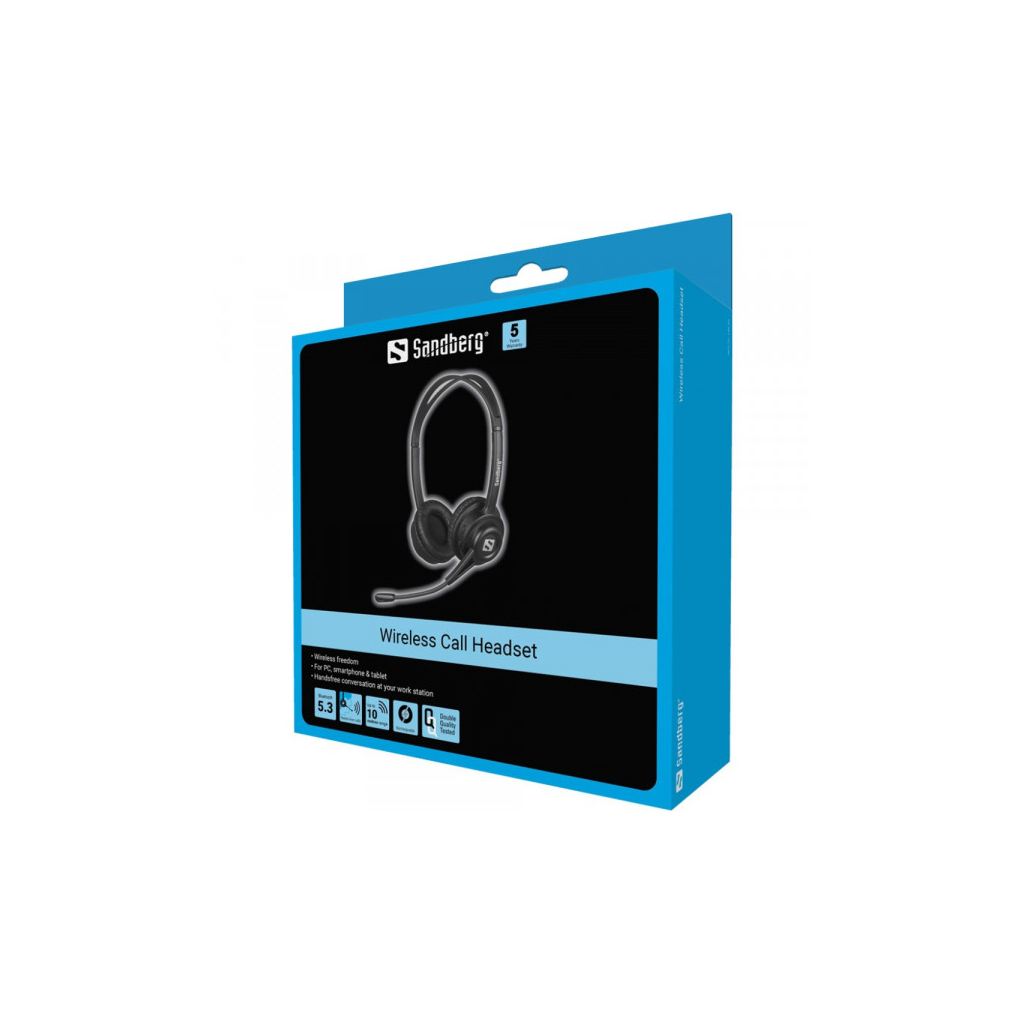 Навушники Sandberg Wireless Call Headset Bluetooth Black (126-43)