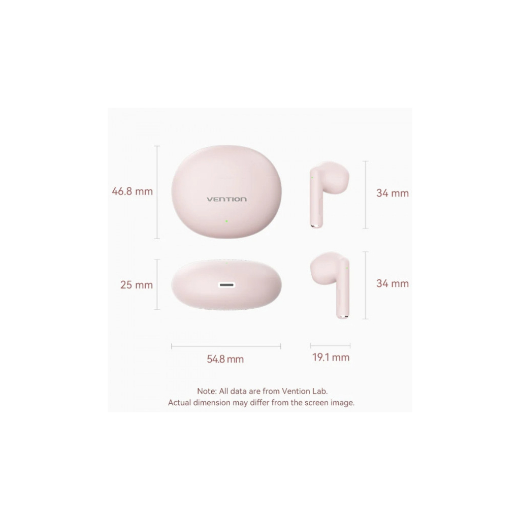 Навушники Vention Elf Earbuds E06 Pink (NBKP0)