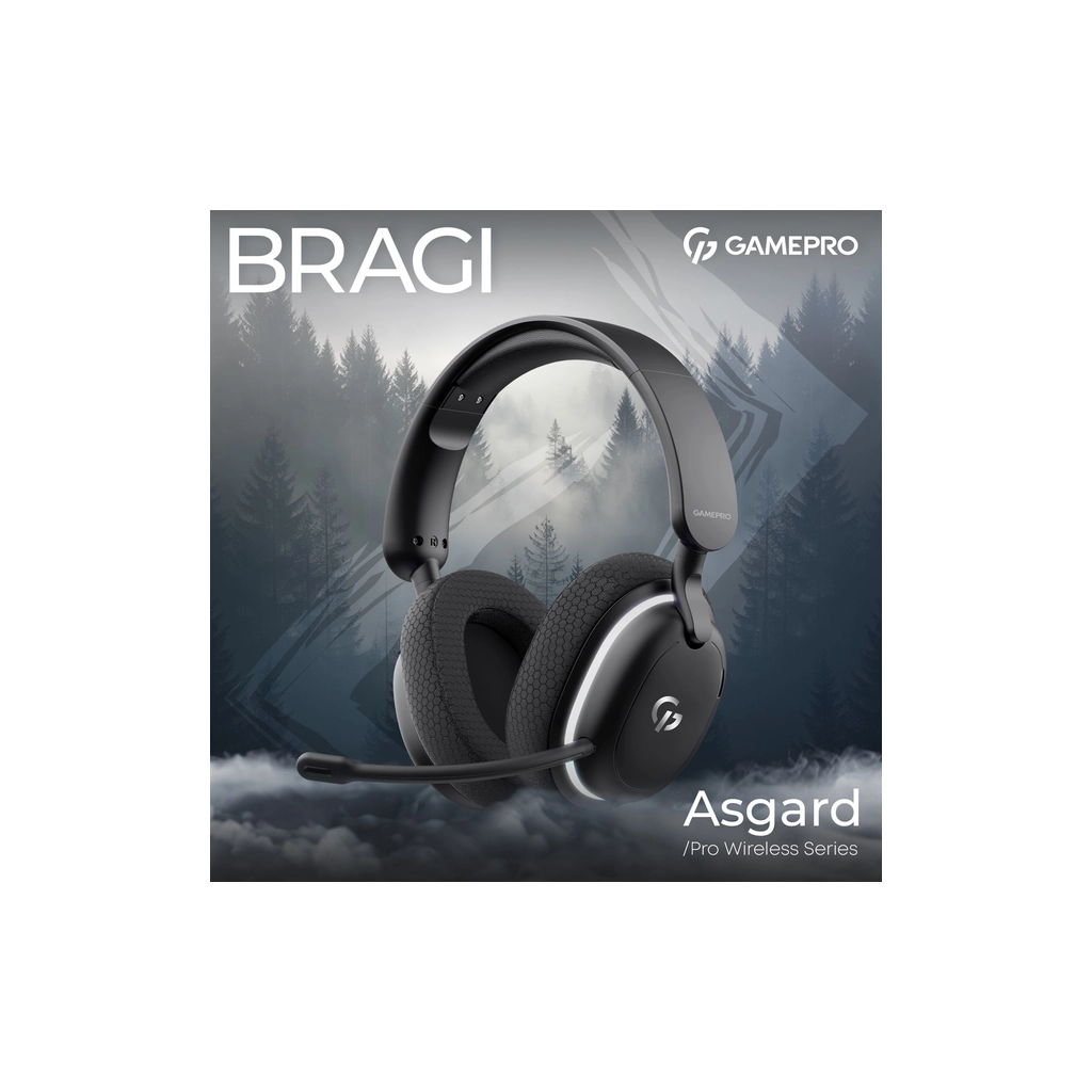 Навушники GamePro Asgard Bragi 7.1 RGB Tri-Mod Black (HSW250B)