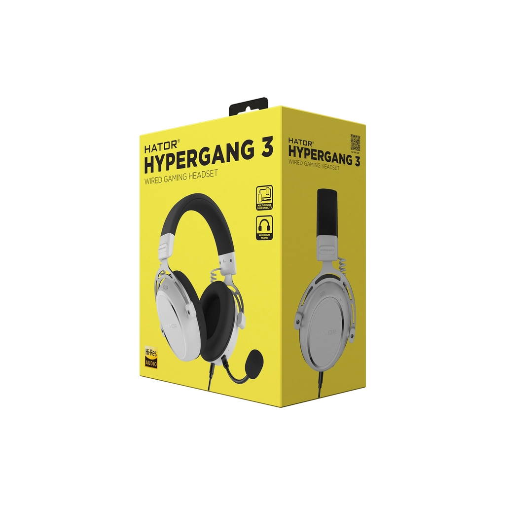 Навушники Hator Hypergang 3 Hi-Res White (ESH06)