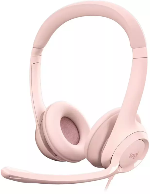 Гарнітура Logitech USB H390 (981-001281) Rose 