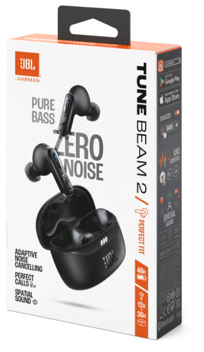 Гарнітура JBL TUNE BEAM 2 Black (JBLTBEAM2BLK) 