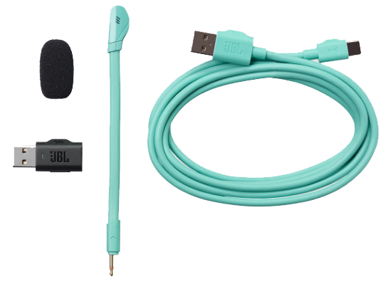 Гарнітура JBL QUANTUM 360 Wireless Cyan (JBLQTUM360CYN)