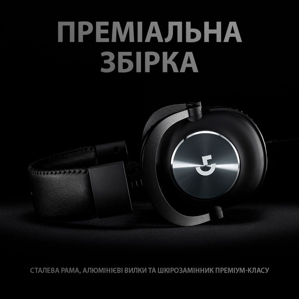 Гарнітура Logitech PRO X Gaming Headset, Black (981-000818)