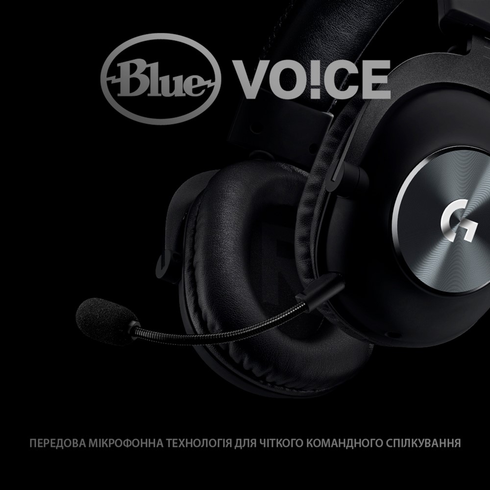 Гарнітура Logitech PRO X Gaming Headset, Black (981-000818)