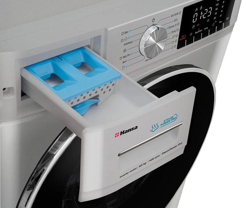 Прально-сушильна машина Hansa WDHG814521LG 