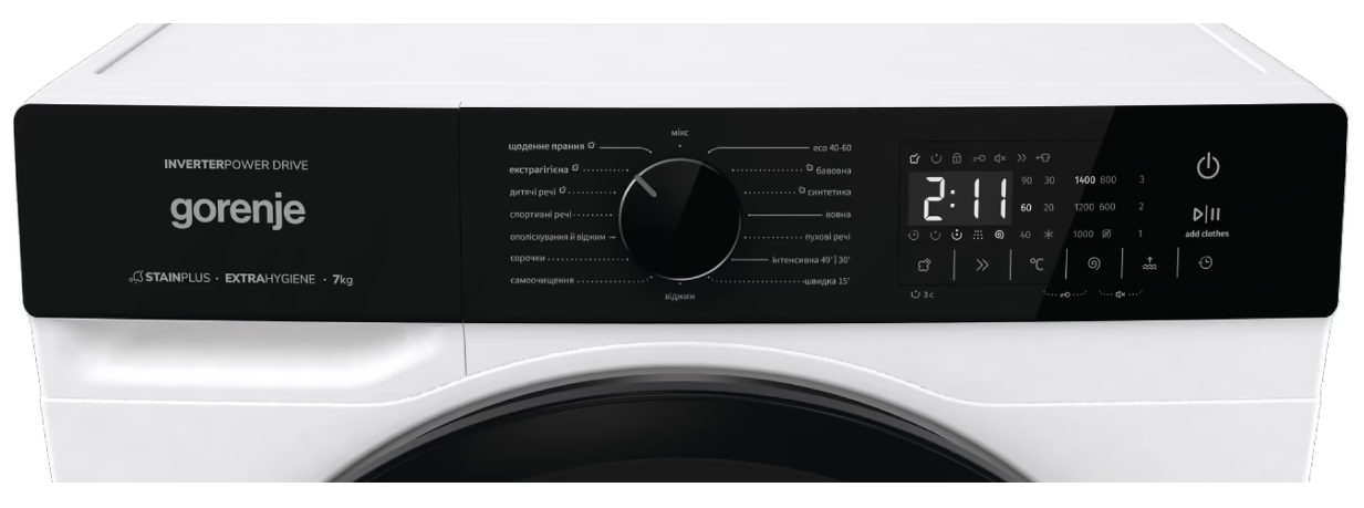 Пральна машина автоматична Gorenje WNHA74SAS