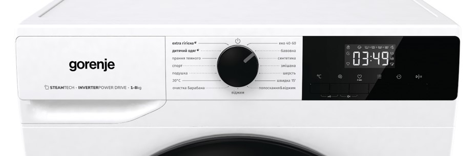 Пральна машина автоматична Gorenje W1NHPI84AS/UA (WFLP8014EVM)