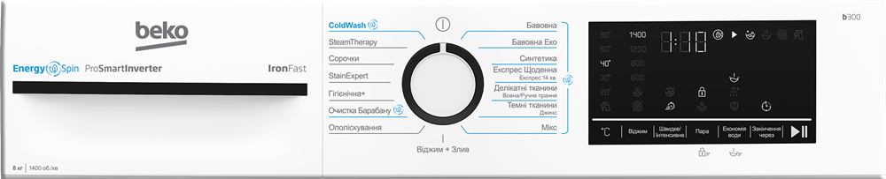 Пральна машина автоматична Beko BM3WFSU48435WB
