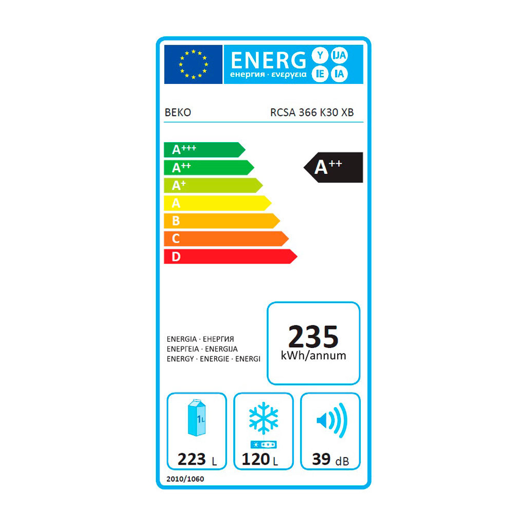 Холодильник Beko RCSA366K30XB