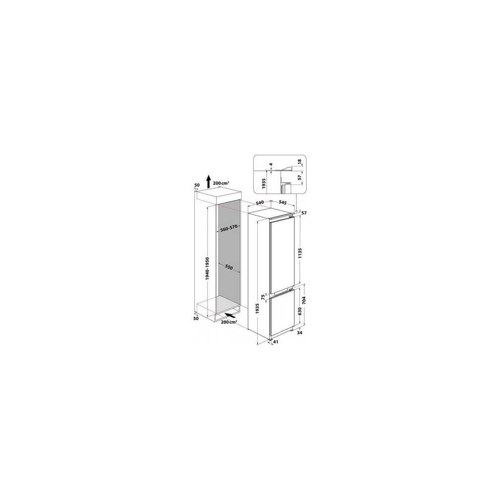 Холодильник Whirlpool WHC20T593