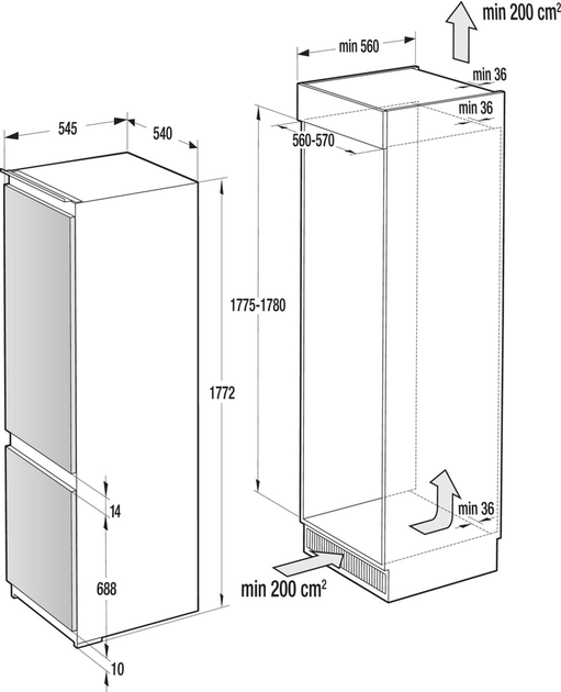 Холодильник Gorenje NRKI218EA0