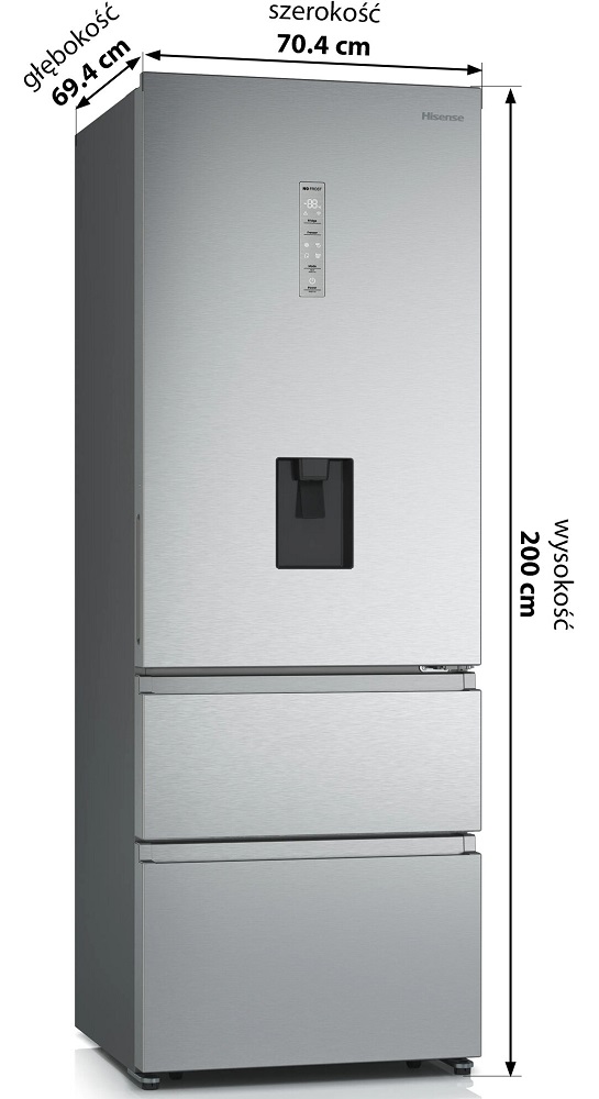 Холодильник Hisense  RT641N4WIE1 (BCD-456WYR)