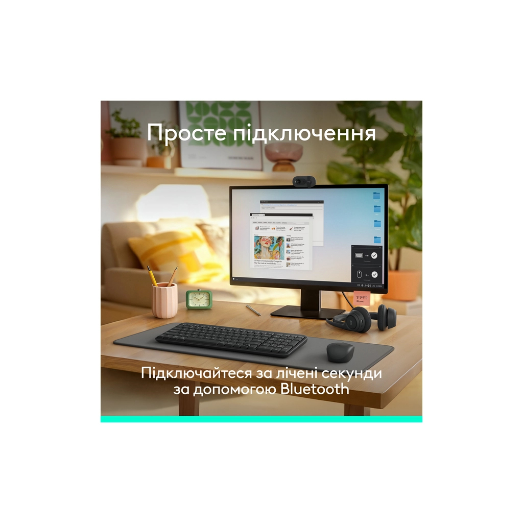 Клавіатура Logitech K250 Bluetooth/Wireless UA Graphite (920-013822)