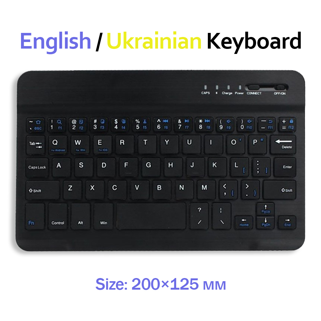 Клавіатура BeCover Bluetooth UA Black (713408)