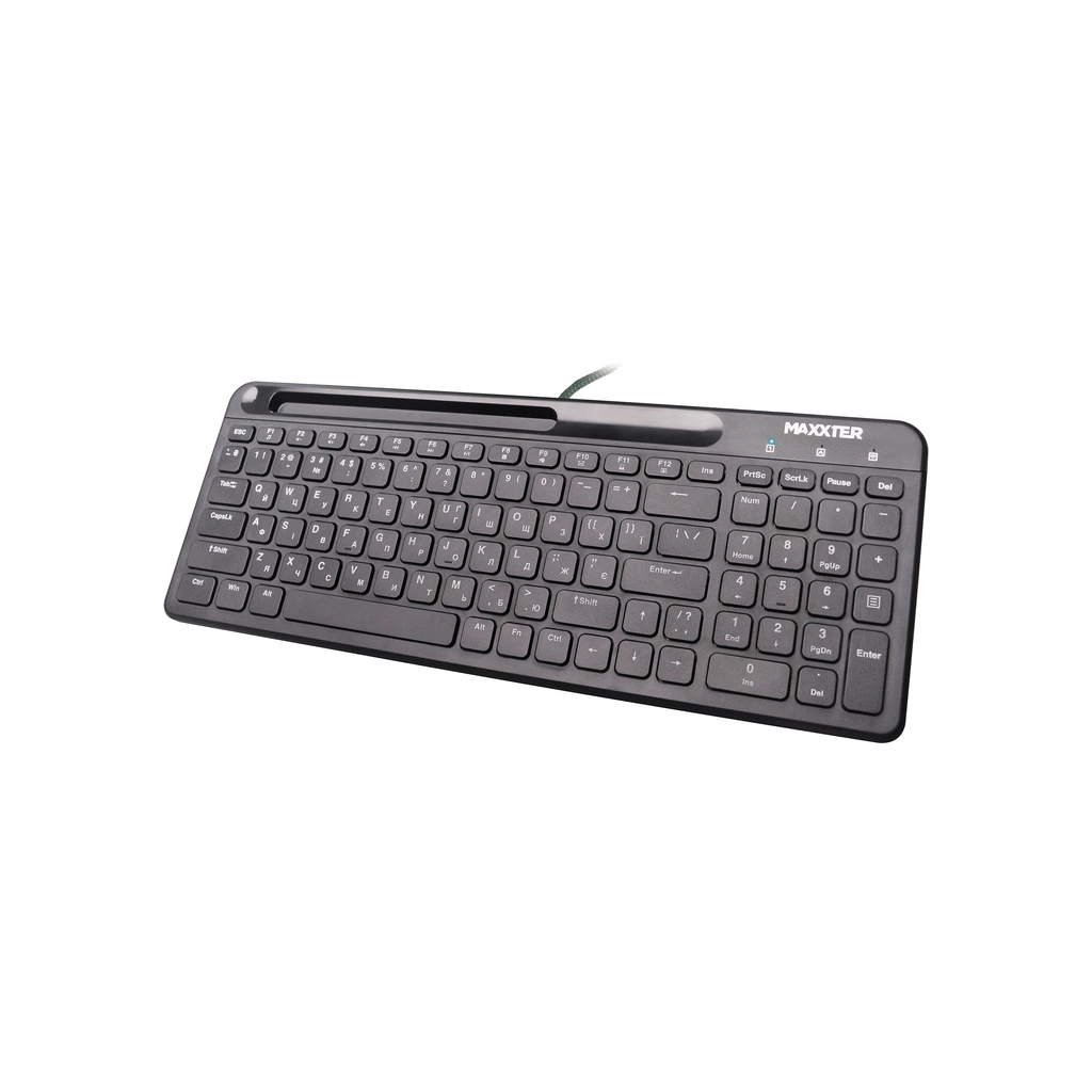Клавіатура Maxxter KB-01B-UA USB Black (KB-01B-UA)