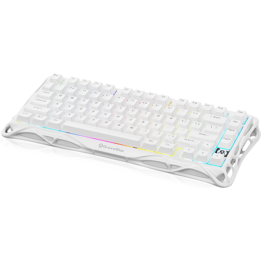 Клавіатура GravaStar Mercury K1 Lite Wireless/Bluetooth/USB UA White (GSK1LITE_WHT)