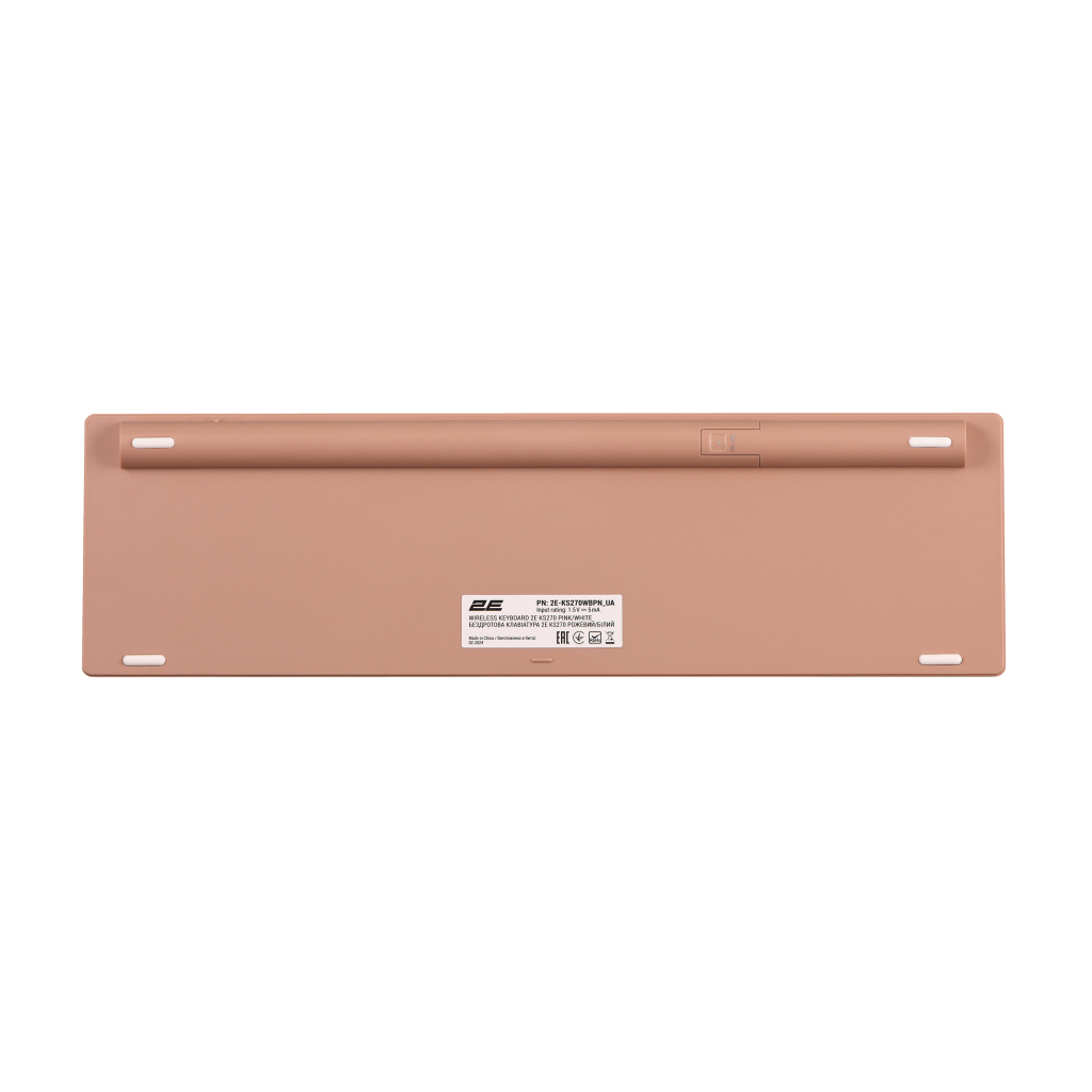 Клавіатура 2E KS270 109key Wireless UA Rose/White (2E-KS270WBPN_UA)