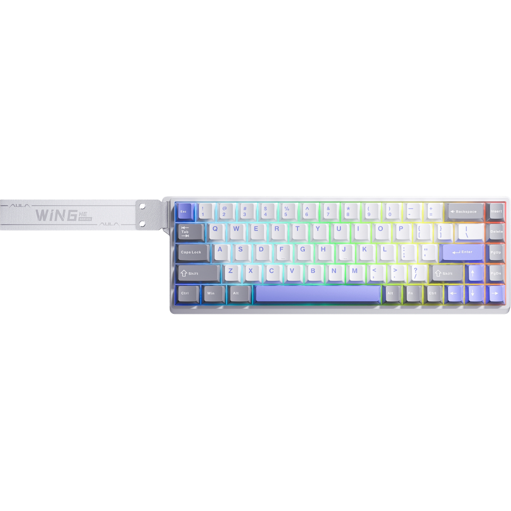 Клавіатура Aula WIN68 HE Max Magnetic Switch USB UA Grey (6978080504081)