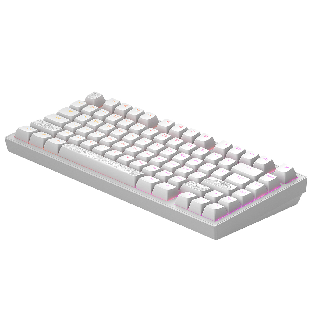 Клавіатура Dark Project ALU81 Terra Nostra PBT RGB Mech G3MS Moonstone White (DPKB_NOSTRA_81_ANSI_WHITE_UA)