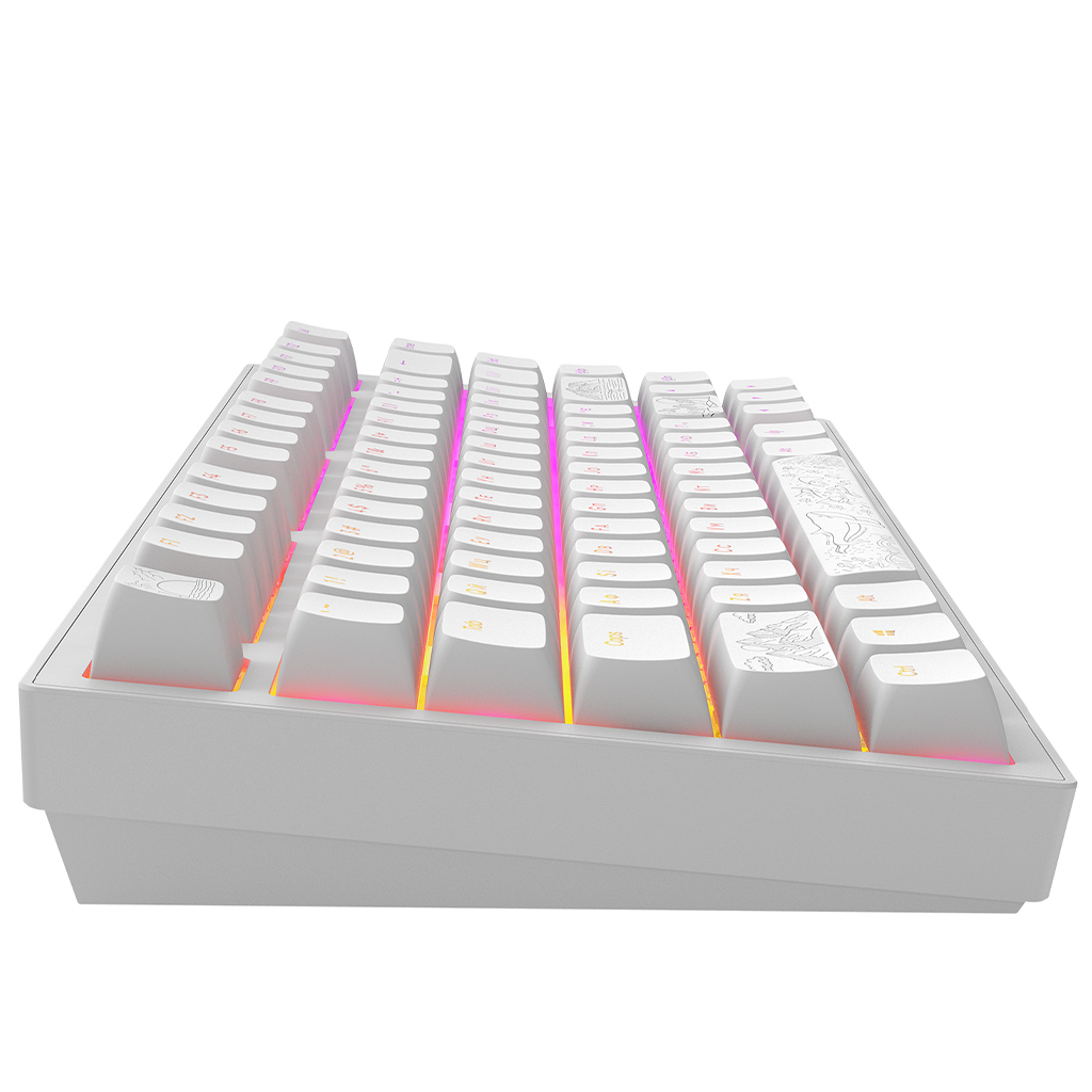 Клавіатура Dark Project ALU81 Terra Nostra PBT RGB Mech G3MS Moonstone White (DPKB_NOSTRA_81_ANSI_WHITE_UA)