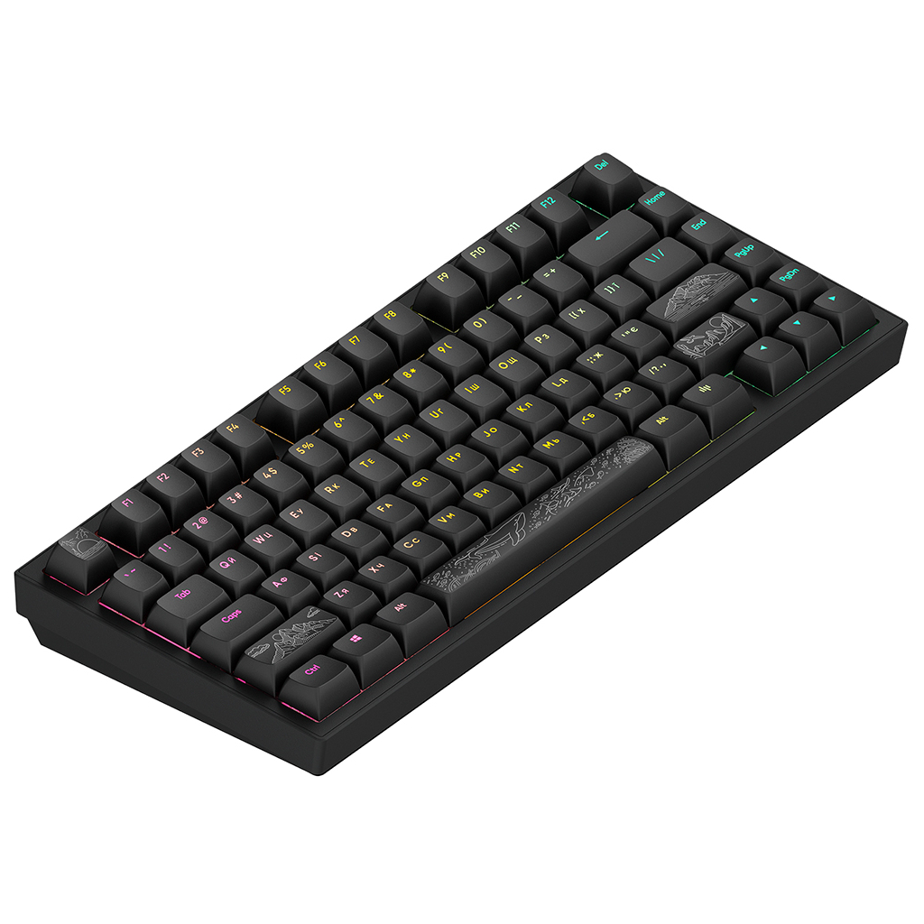 Клавіатура Dark Project ALU81 Terra Nostra PBT RGB Mech G3MS Moonstone Black (DPKB_NOSTRA_81_ANSI_BLACK_UA)