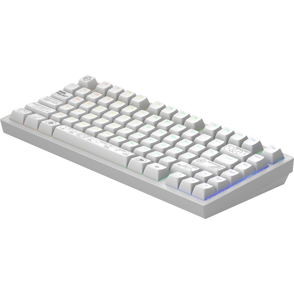 Клавіатура Dark Project ALU81 Terra Nova PBT RGB Mech G3MS Moonstone White (DPKB_NOVA_81_ANSI_WHITE_UA)