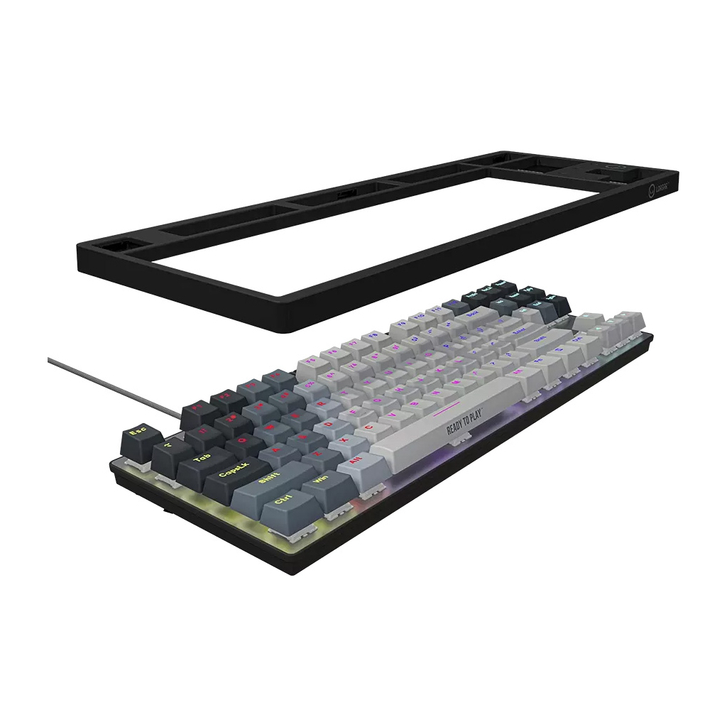 Клавіатура Lorgar Azar 514TKL RGB Mechanical USB UA White/Grey (LRG-GK514TKL-WH-UA)