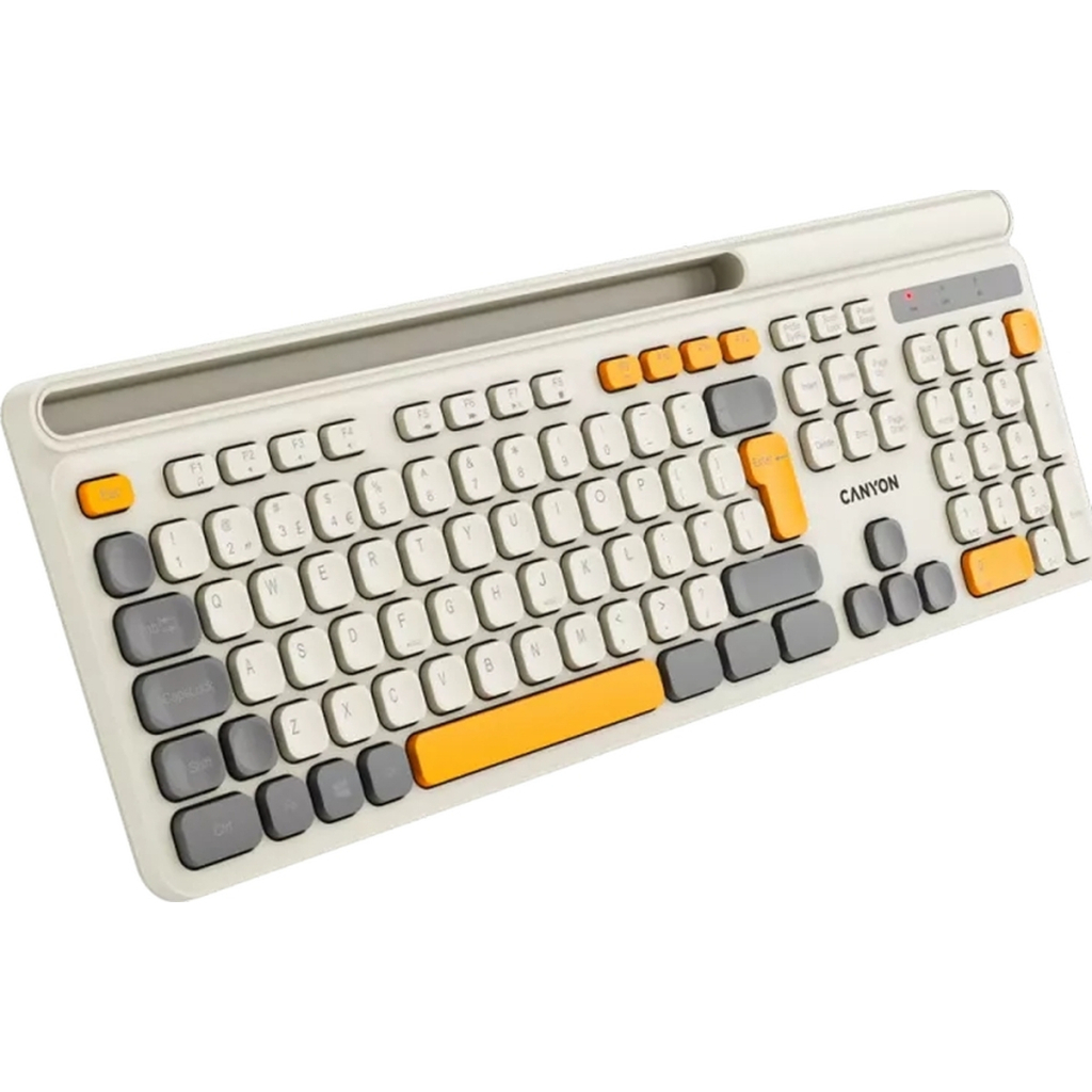 Клавіатура Canyon HKB-W03 Wireless UA Beige (CNS-HKBW03BG)