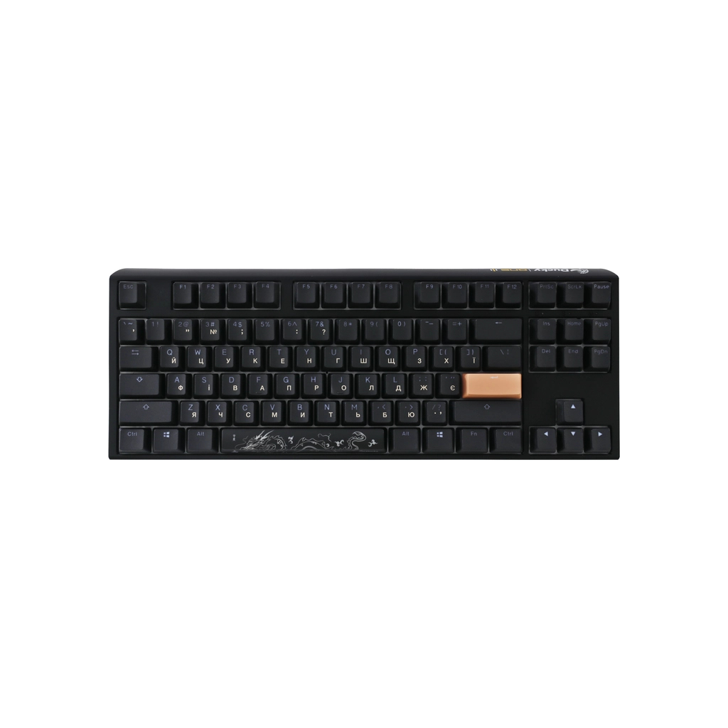 Клавіатура Ducky One 3 TKL Cherry MX Blue RGB UA USB Black (DKON2187ST-CUAPXCLAWSC1)