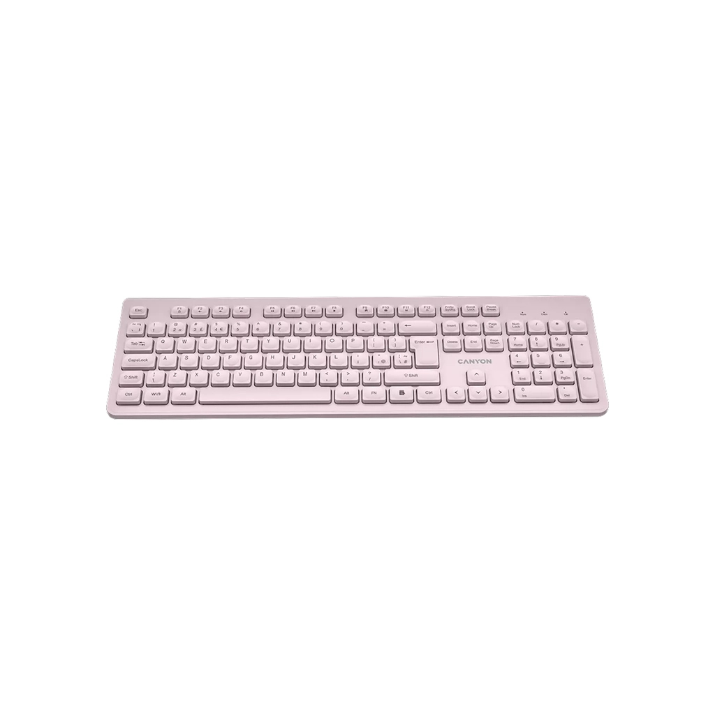 Клавіатура Canyon HKB-W01 Silent Wireless UA Beige (CNS-HKBW01BG)
